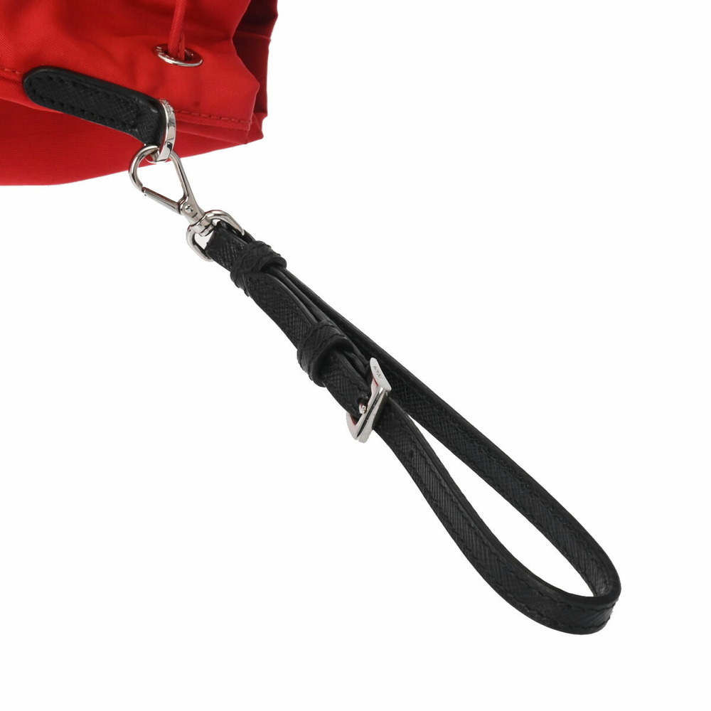 Prada Pouch Nylon Drawstring Red - image 3